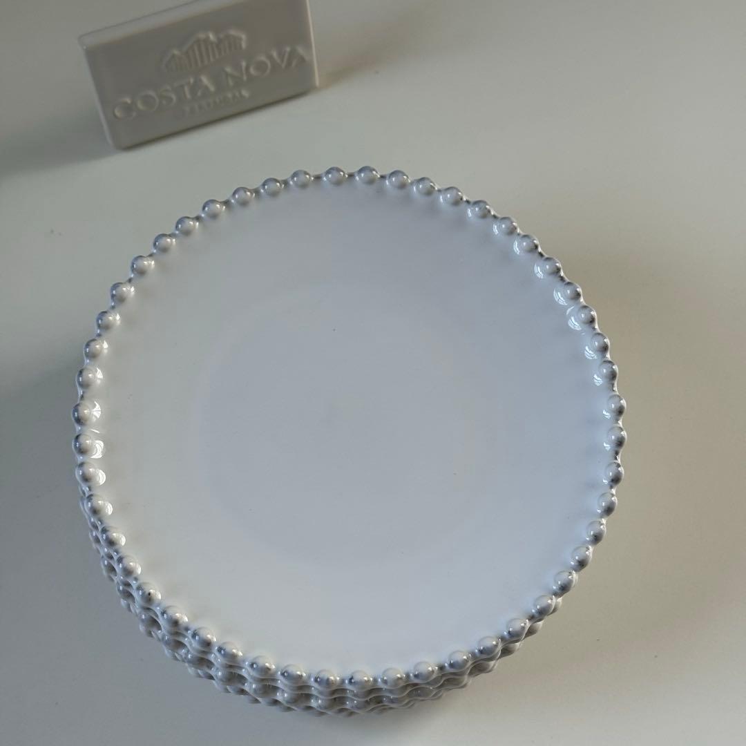 プレゼント付　コスタノバ　パール　ケーキタワーm ブレッドプレート1枚