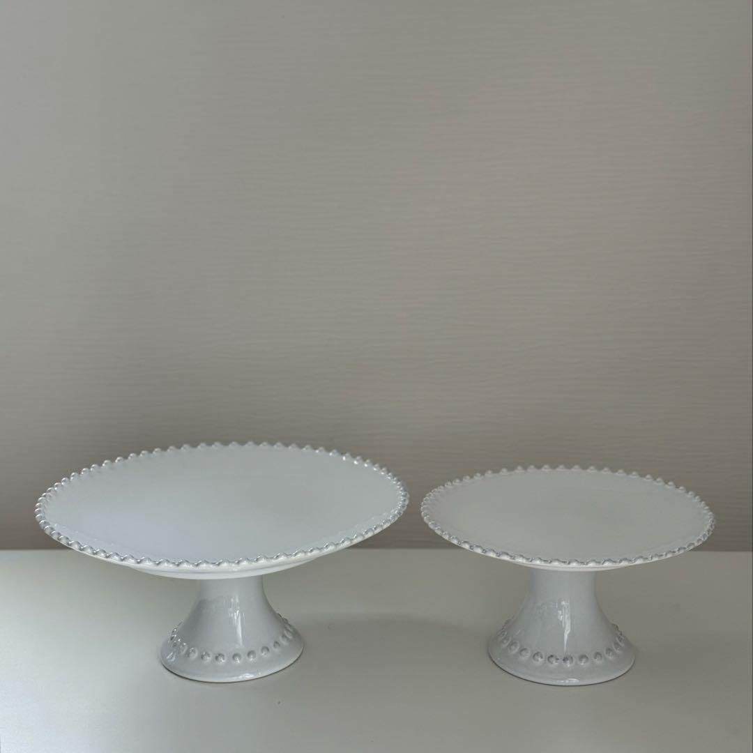 プレゼント付　コスタノバ　パール　ケーキタワーm ブレッドプレート1枚