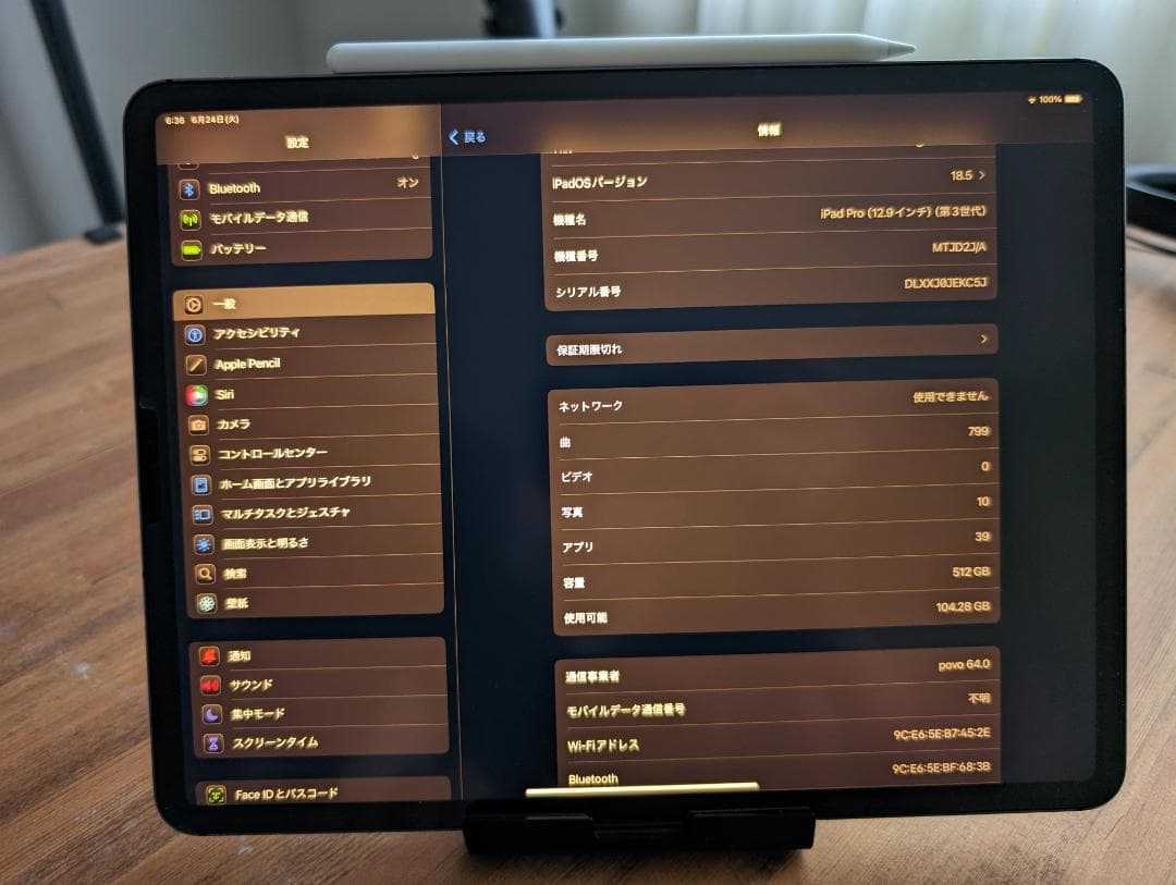 iPad Pro 第3世代 12.9インチ 512GB+アップルペンシル2