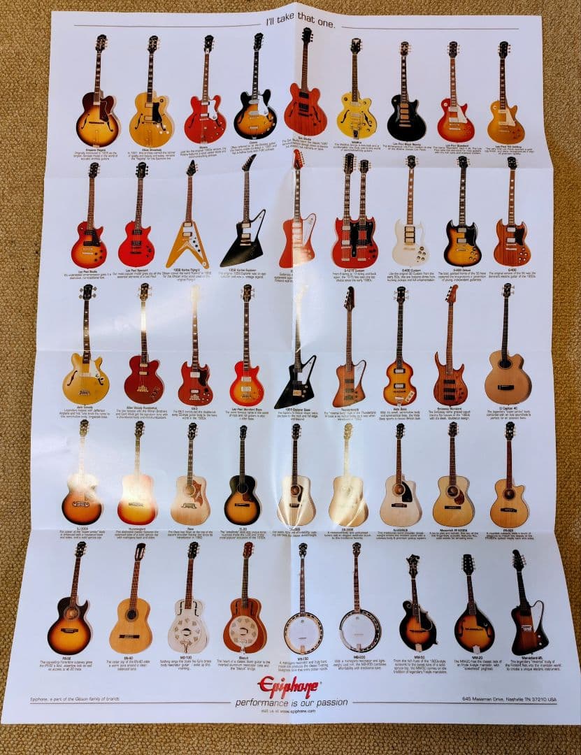 エピフォン カジノ VS 韓国Peerless製2006年　純正ハードケース付