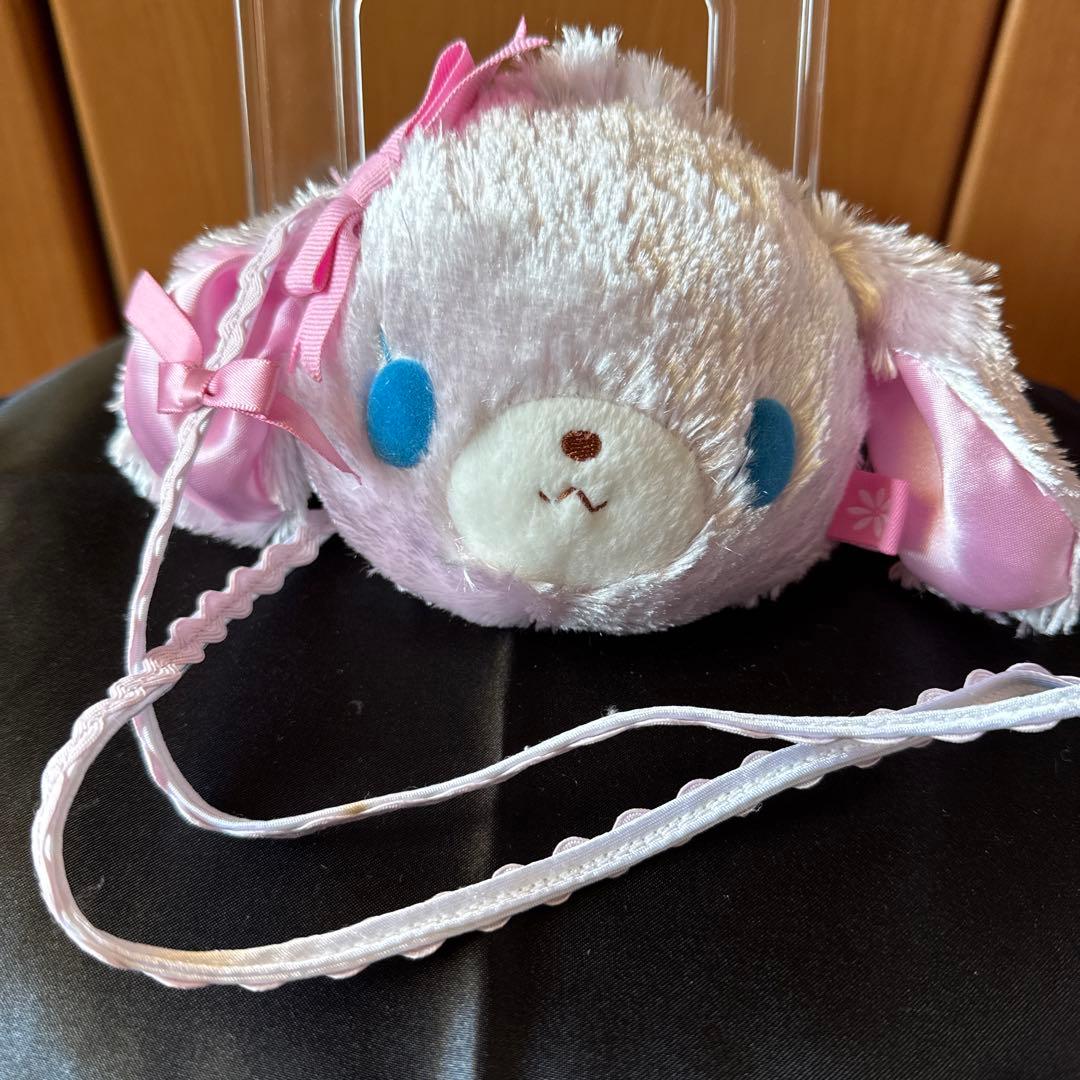 平成レトロ⭐️サンリオ⭐️sugar bunniesももうさ 顔ドール ポシェット