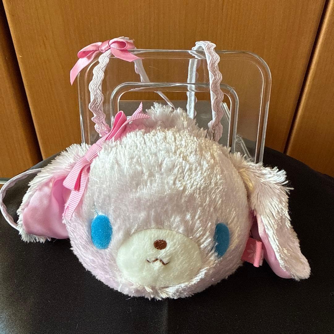 平成レトロ⭐️サンリオ⭐️sugar bunniesももうさ 顔ドール ポシェット