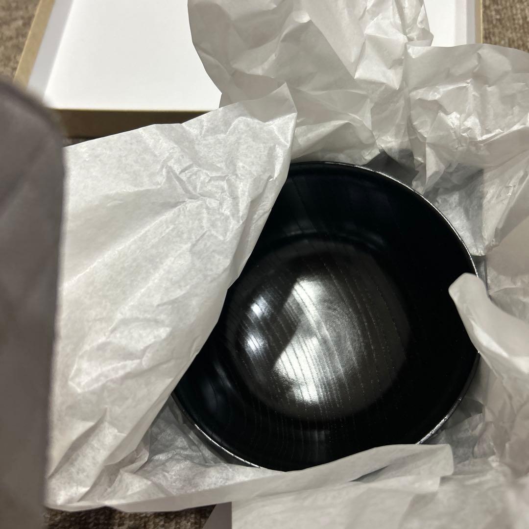 おおおかしっき　大尾嘉漆器　欅4.3羽反丼