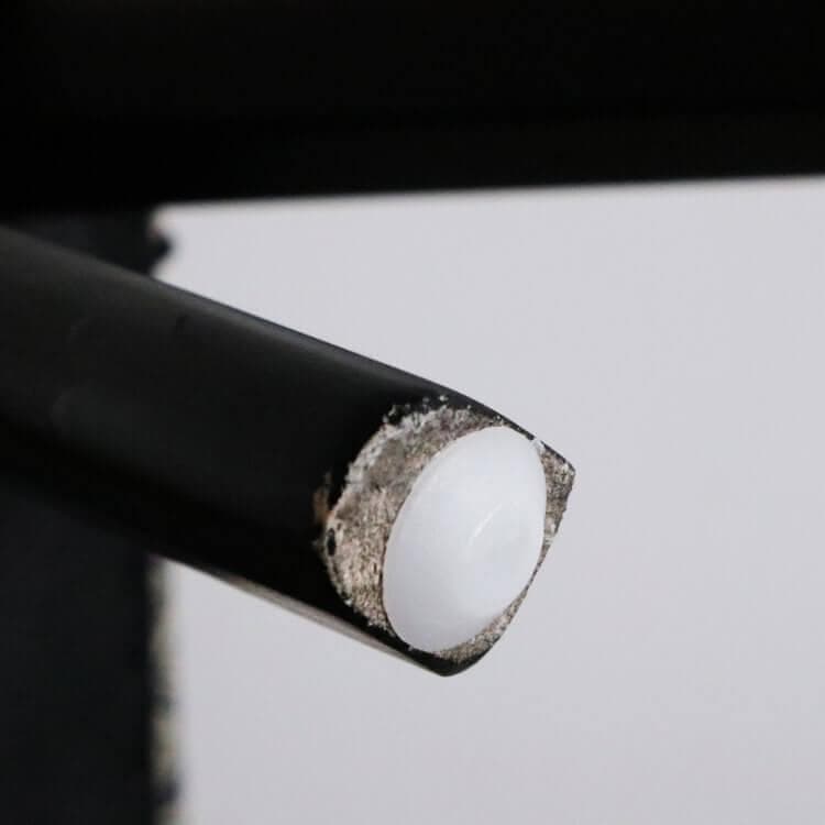 スリム型スツール チェック柄 グレー