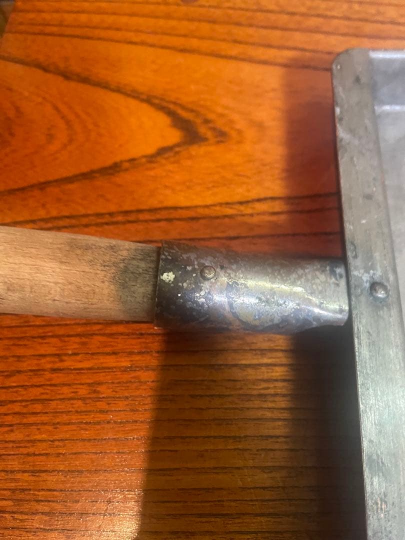 銅製 玉子焼き器 卵焼き器 木柄 レトロ キッチン用品 調理器具　特大