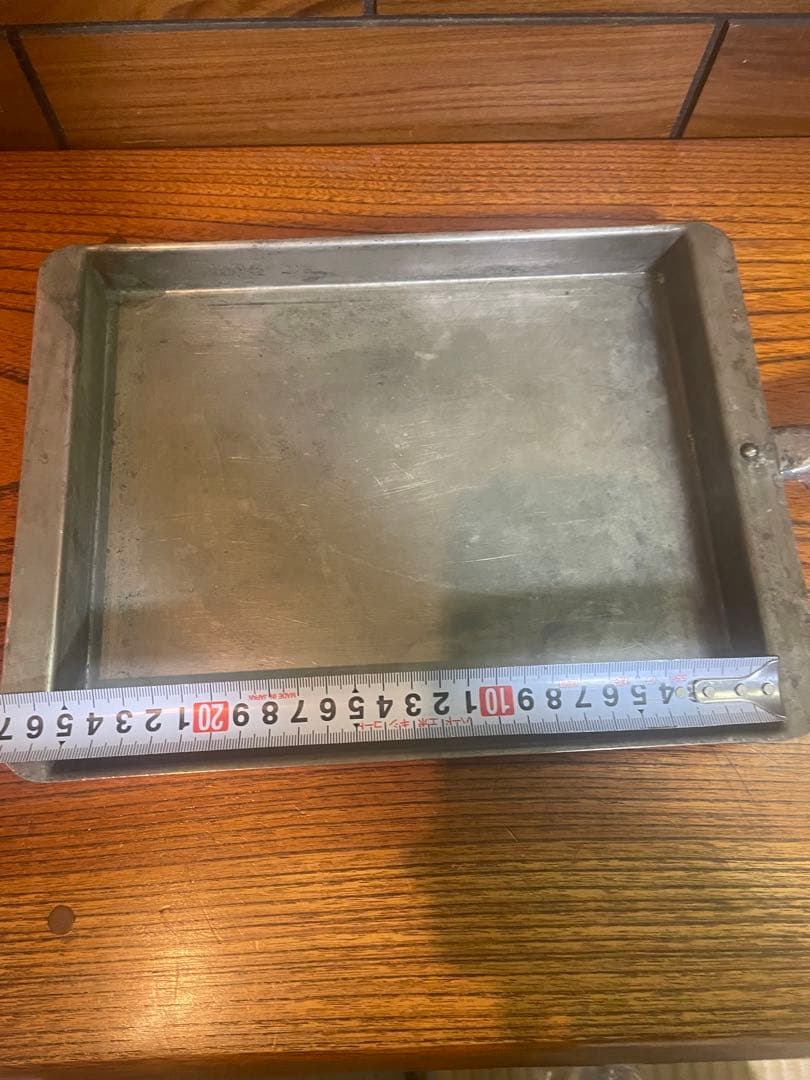 銅製 玉子焼き器 卵焼き器 木柄 レトロ キッチン用品 調理器具　特大