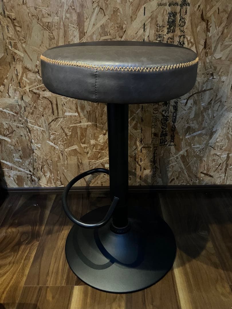 カウンターチェア バーチェア 昇降 360度回転 セピアブラウン 2脚セット