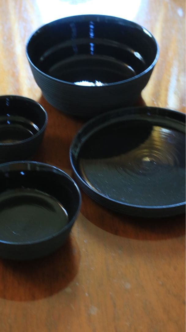 有田ポーセリンラボ　段重　ブラックライン