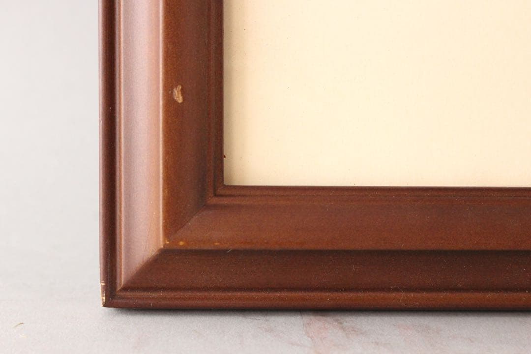 No4821 額装　根本啓　銅版画「雪原の教会」　直筆サイン　箱付　送料無料