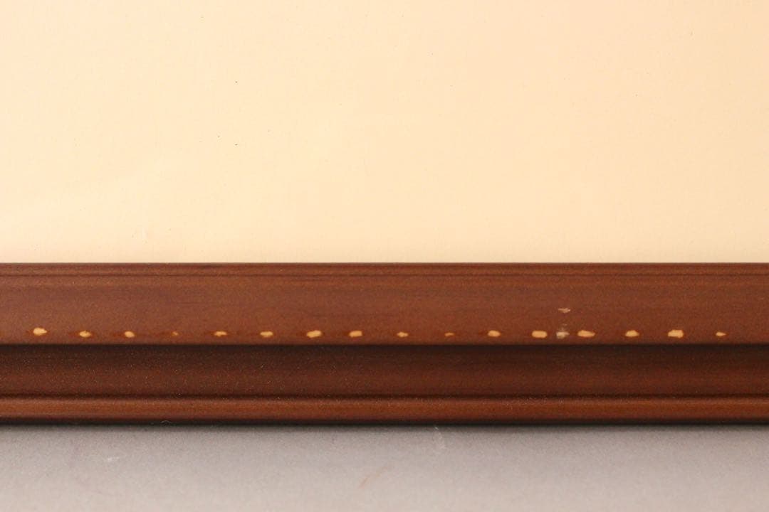 No4821 額装　根本啓　銅版画「雪原の教会」　直筆サイン　箱付　送料無料