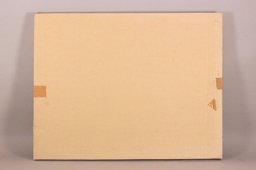 No4821 額装　根本啓　銅版画「雪原の教会」　直筆サイン　箱付　送料無料