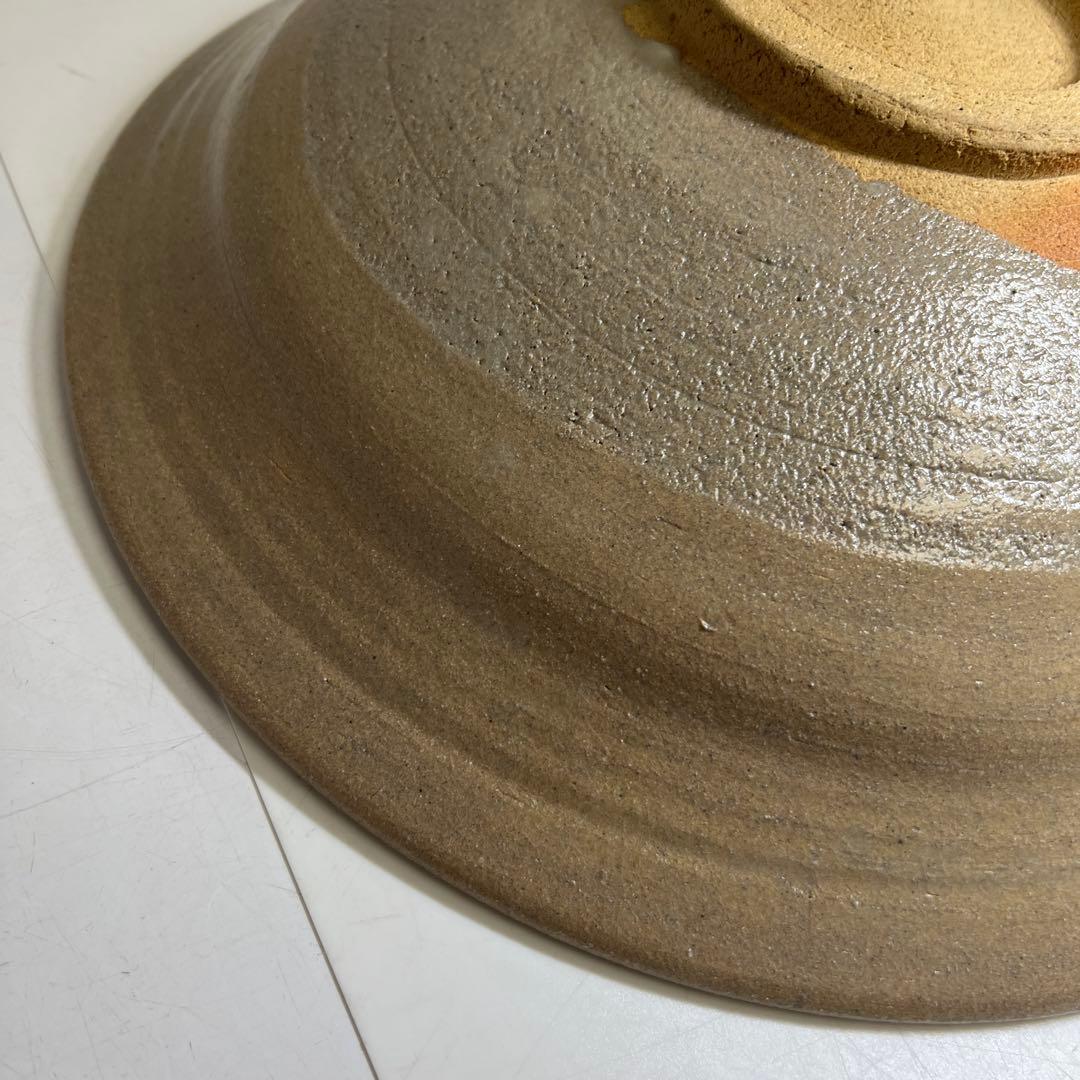 十三代　人間国宝　中里太郎右衛門大皿　共箱　直径約34.5㎝　東Y8-0408③