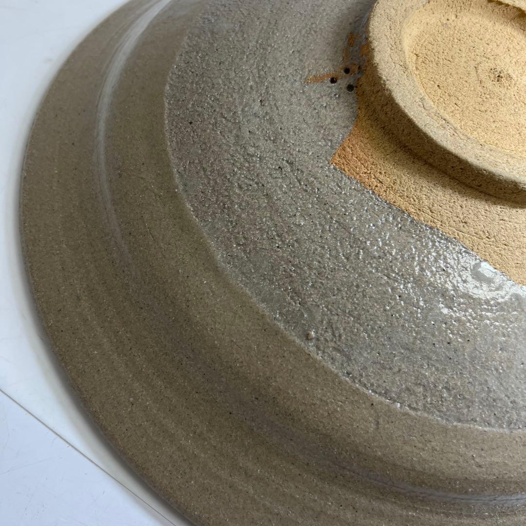 十三代　人間国宝　中里太郎右衛門大皿　共箱　直径約34.5㎝　東Y8-0408③