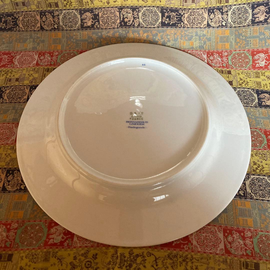 ワンランク上ヴィンテージリモージュ B&Co窯 バーナード 大皿4枚24×2cm