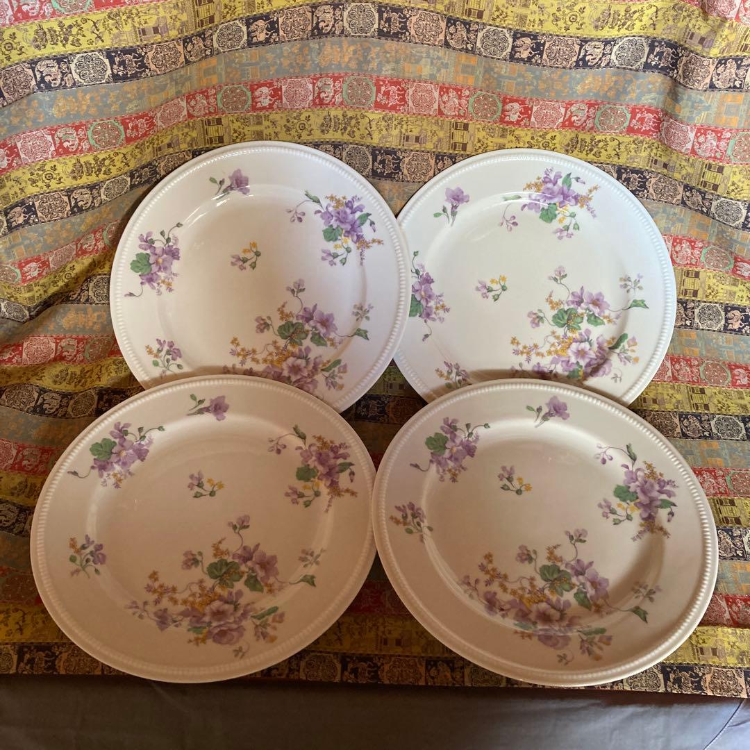 ワンランク上ヴィンテージリモージュ B&Co窯 バーナード 大皿4枚24×2cm