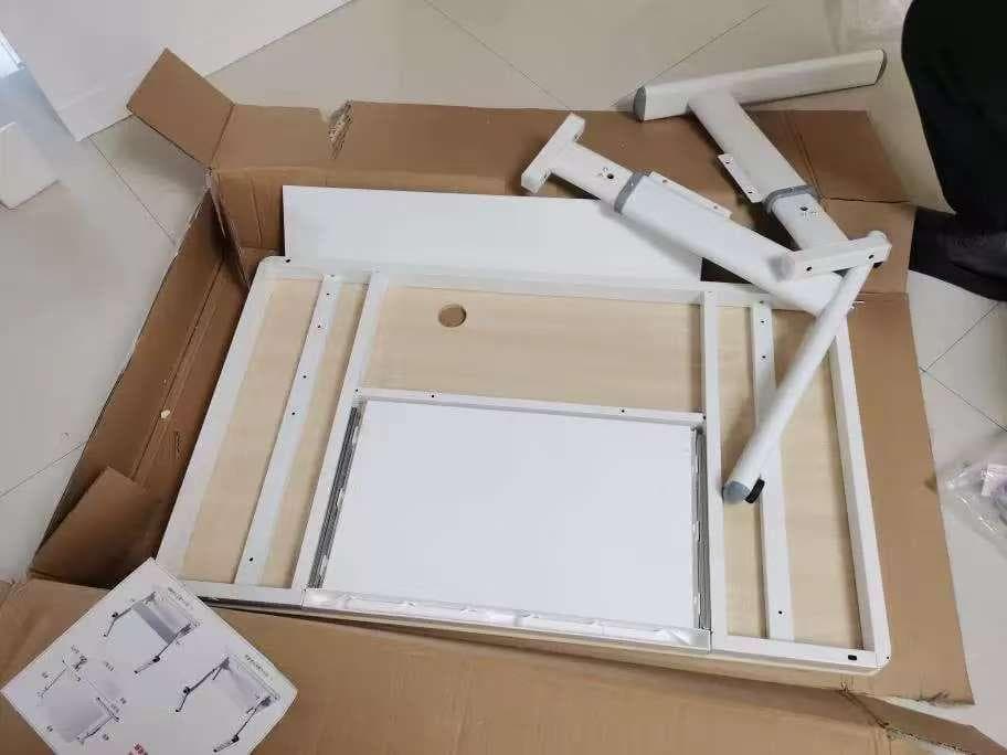 ナチュラル木製パソコンデスク 引き出し付き