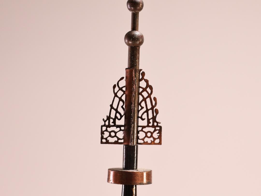 BK249　香風作　花梨製模型国宝　法隆寺五重塔　高79cm