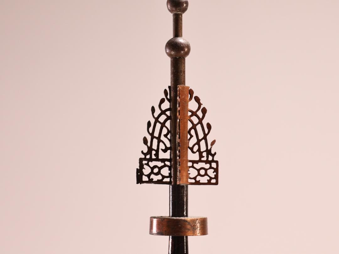 BK249　香風作　花梨製模型国宝　法隆寺五重塔　高79cm