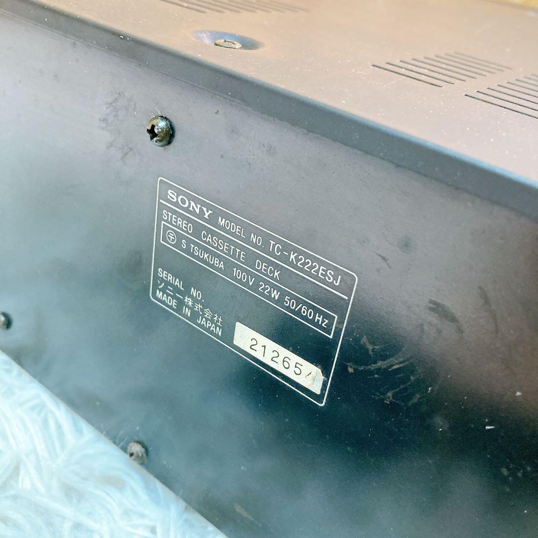 SONY ソニー　TC-K222ESJ カセットデッキ