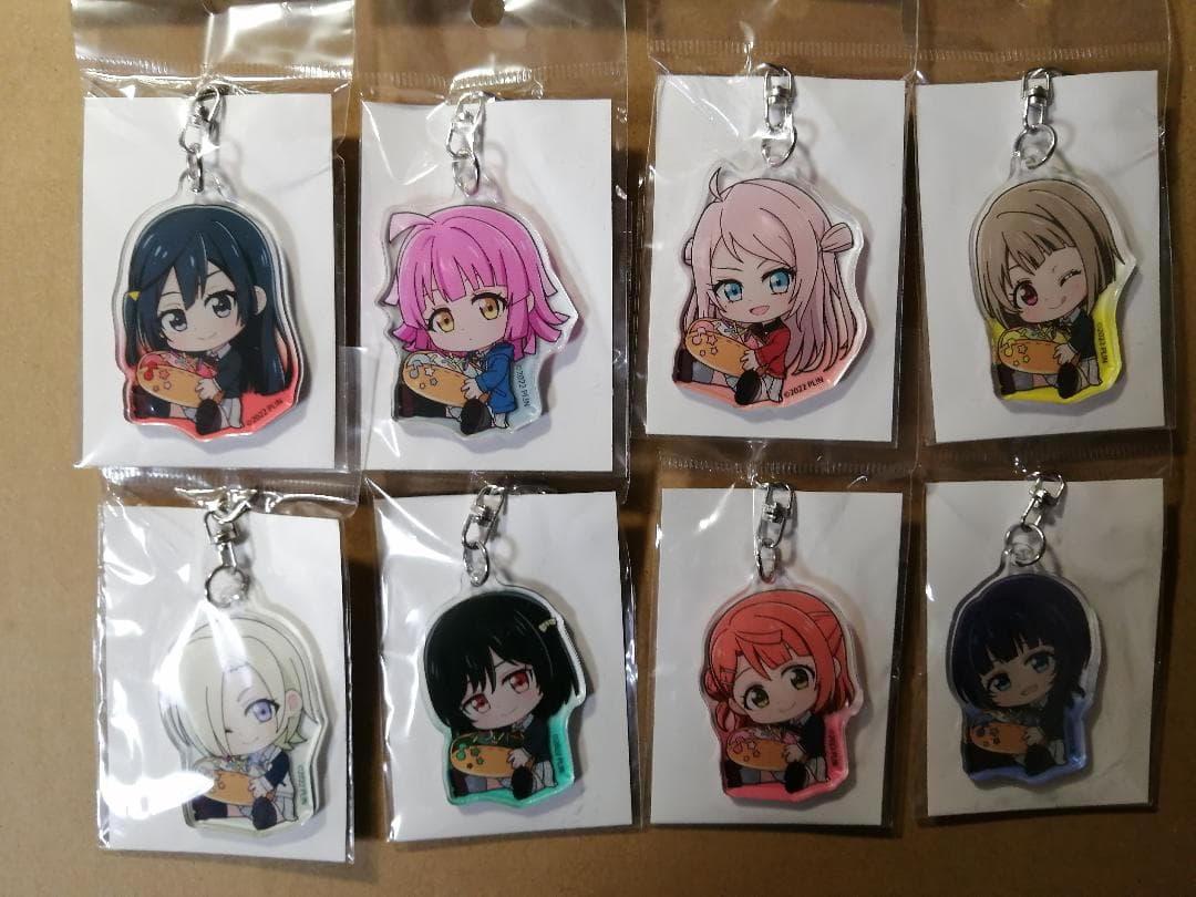 虹ヶ咲学園　ぎゅぎゅっとアクリルキーホルダー　16点