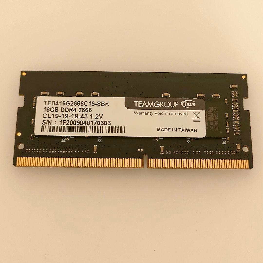 【DDR4 32GB】ノートPC用メモリ2666Mhz TEAMGROUP