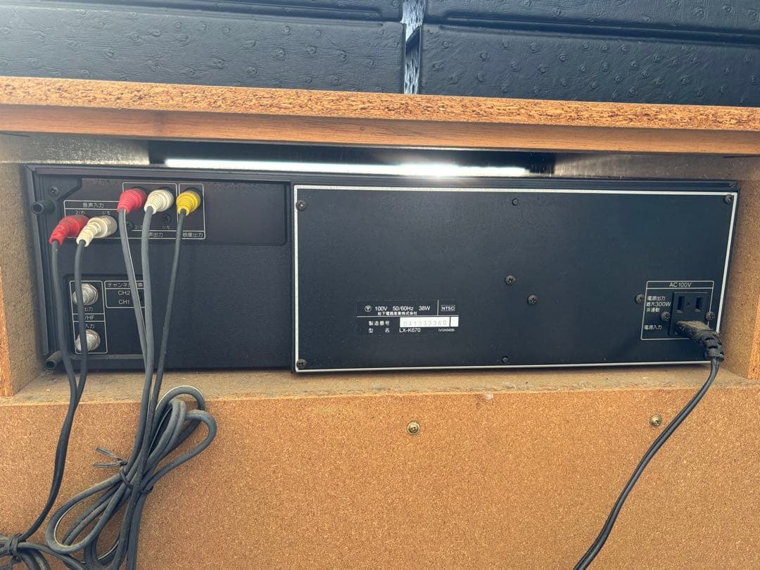 Panasonicレーザーカラオケ・カセット・スピーカーのセット　昭和レトロ