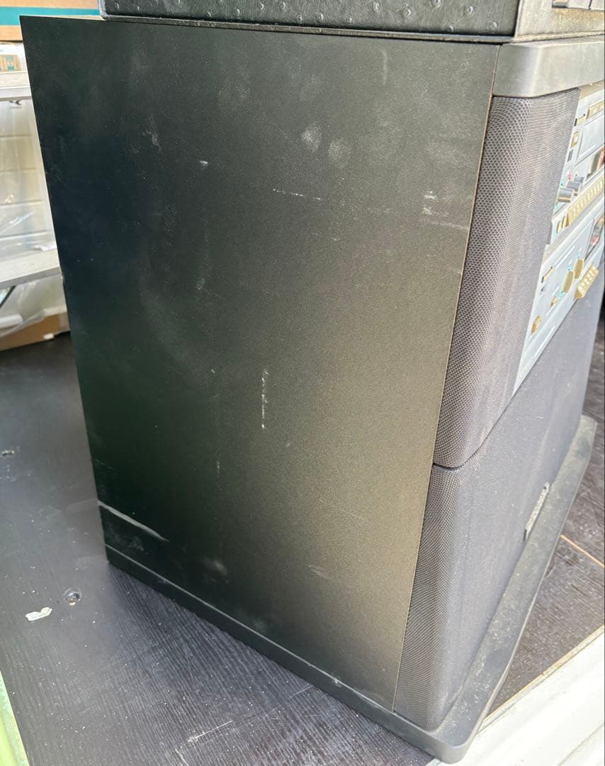 Panasonicレーザーカラオケ・カセット・スピーカーのセット　昭和レトロ