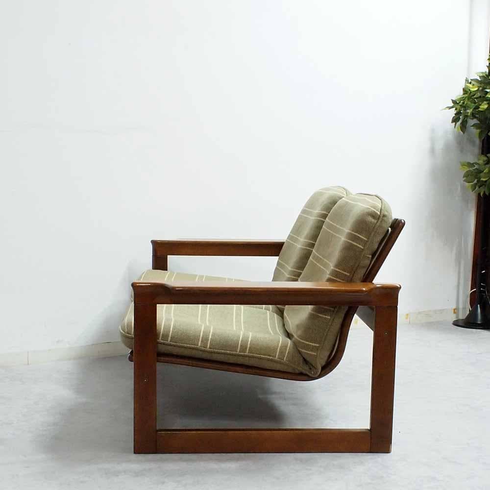 80s オールドカリモク 2人がけソファ ヴィンテージ ZR24536