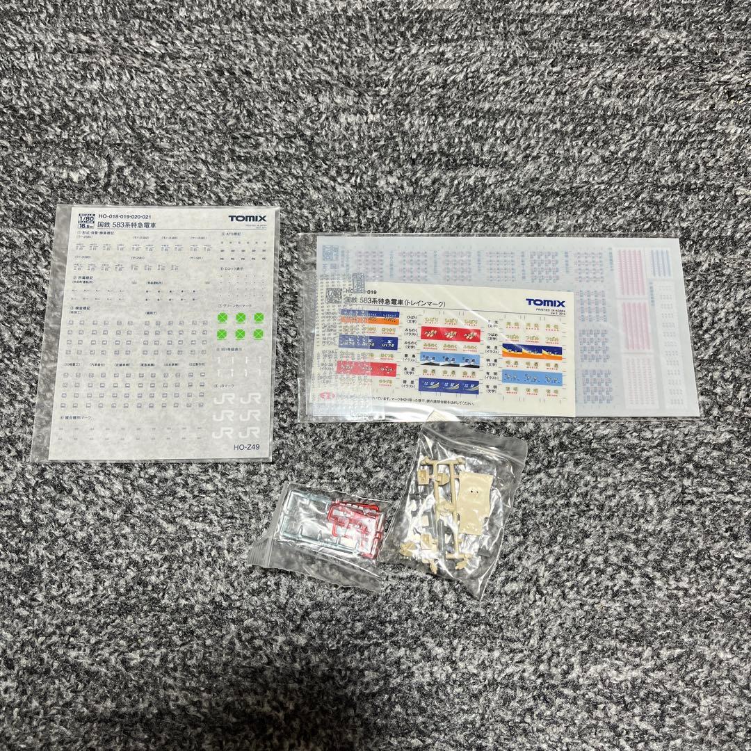 HOゲージ　トミックHO-018 国鉄583系　クハネ581 基本