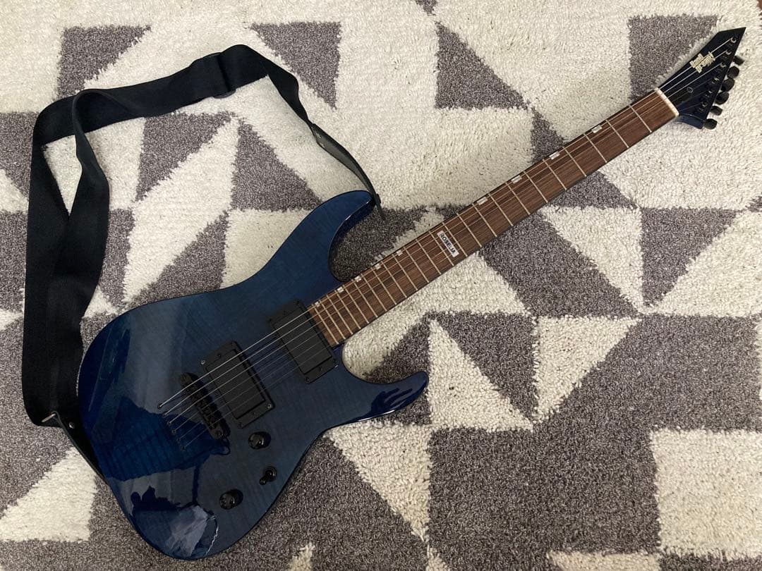 ESP M-II エレキギター バンドリ 氷川紗夜モデル ストラップ、スコア付き