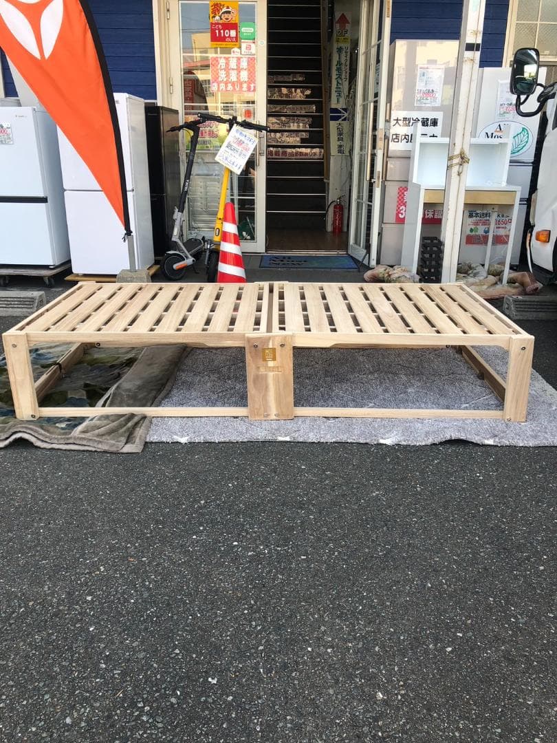 折りたたみベッド シングル 桐製 kiriken