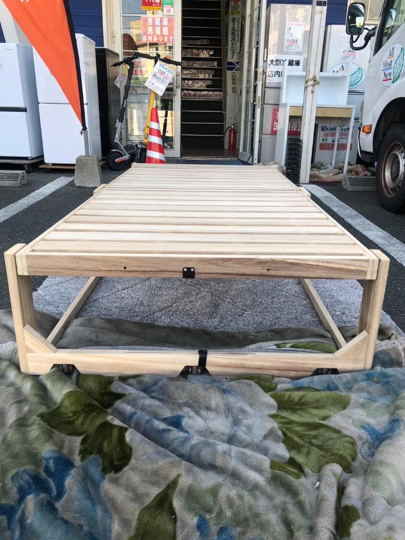 折りたたみベッド シングル 桐製 kiriken