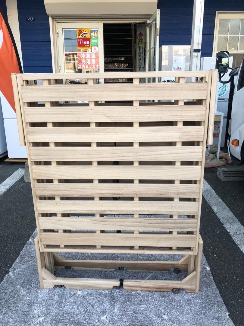 折りたたみベッド シングル 桐製 kiriken