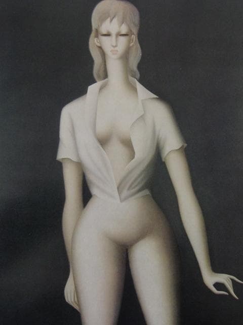 東郷青児、妖精、希少な大判額装用画集より、新品高級額装付、状態良好