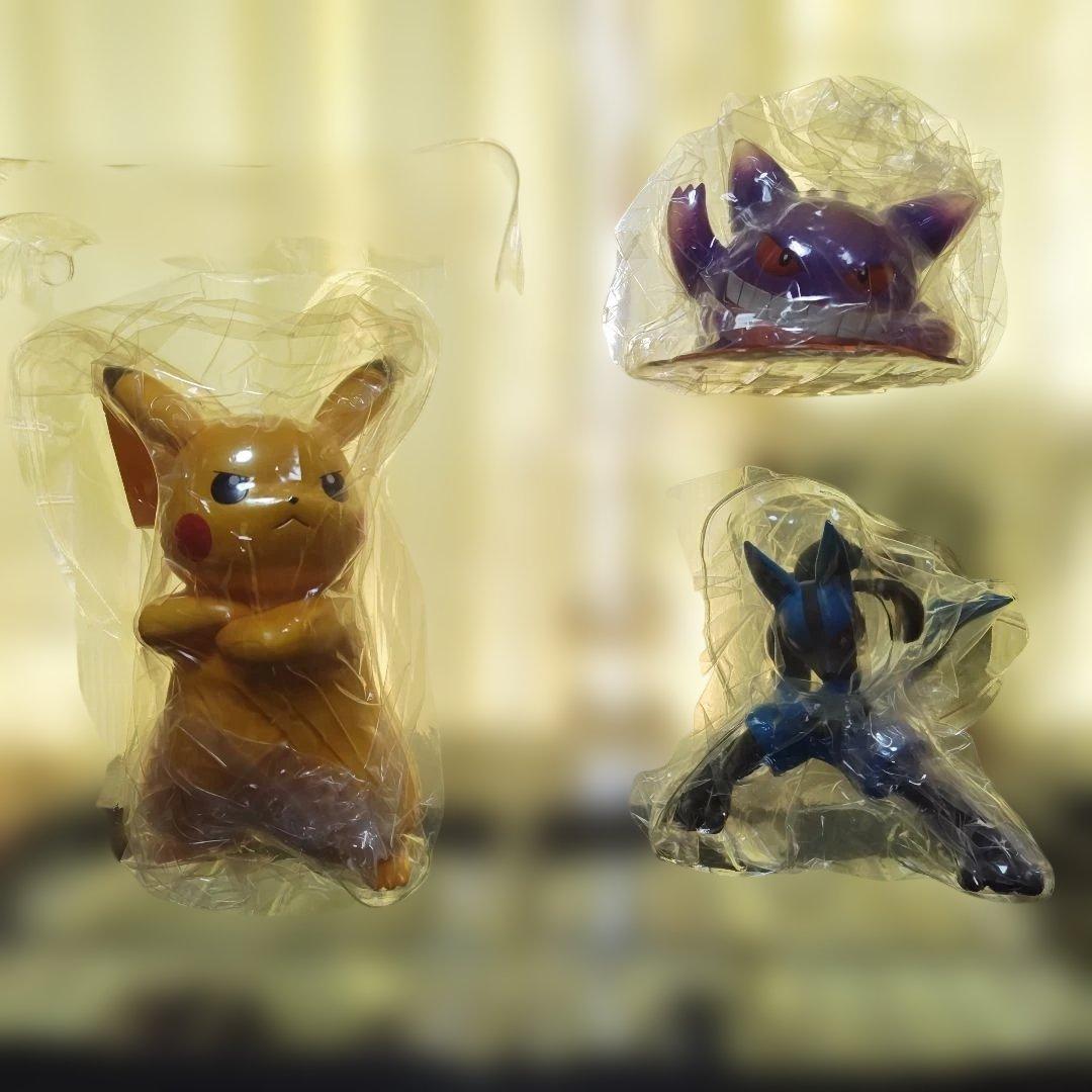 ポケモン一番くじ ポッ拳 ラストワンピカチュウ C賞ゲンガーB賞ルカリオセット