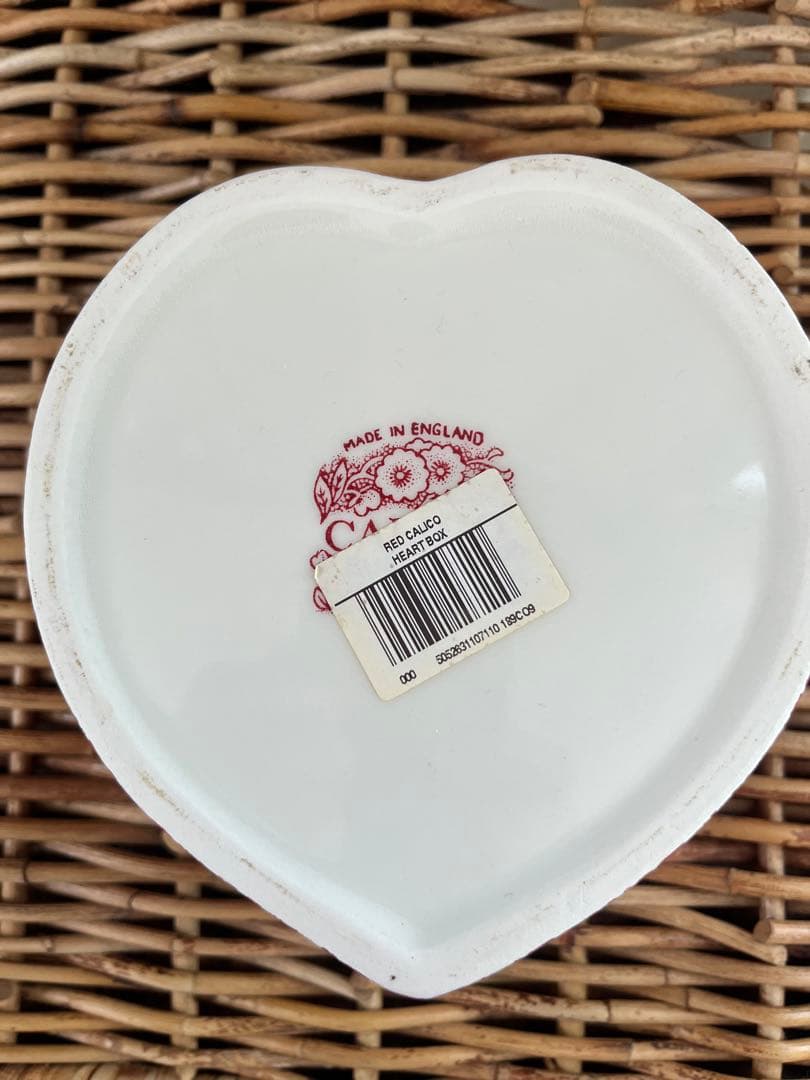 バーレイ　burleigh レッドキャリコ　小物入れ