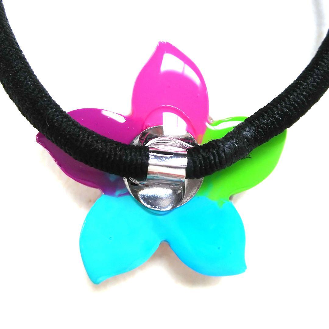 ヘアゴム レジン マンボウ型 マトリカリアと可愛いピンクマンボウちゃん