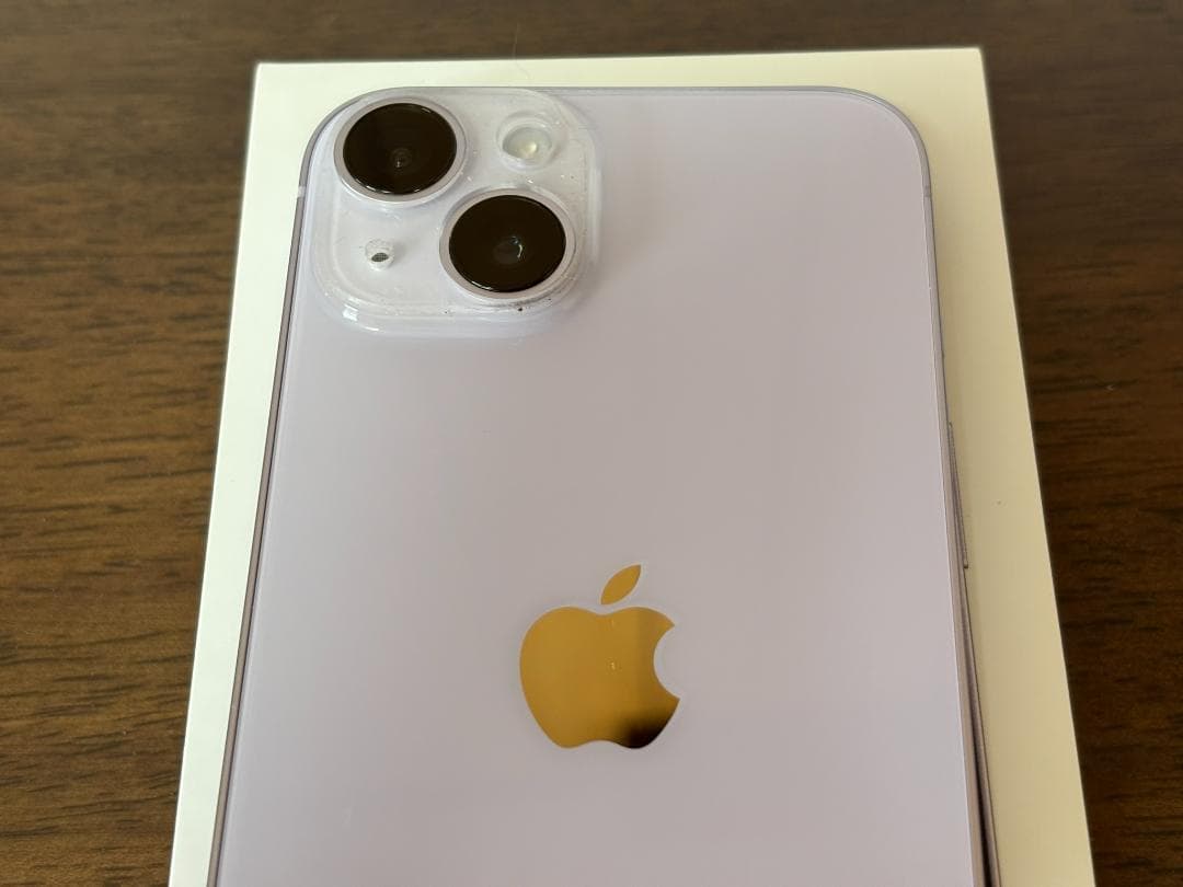 iPhone14 128GB パープル simフリー 超美品 オマケ付き