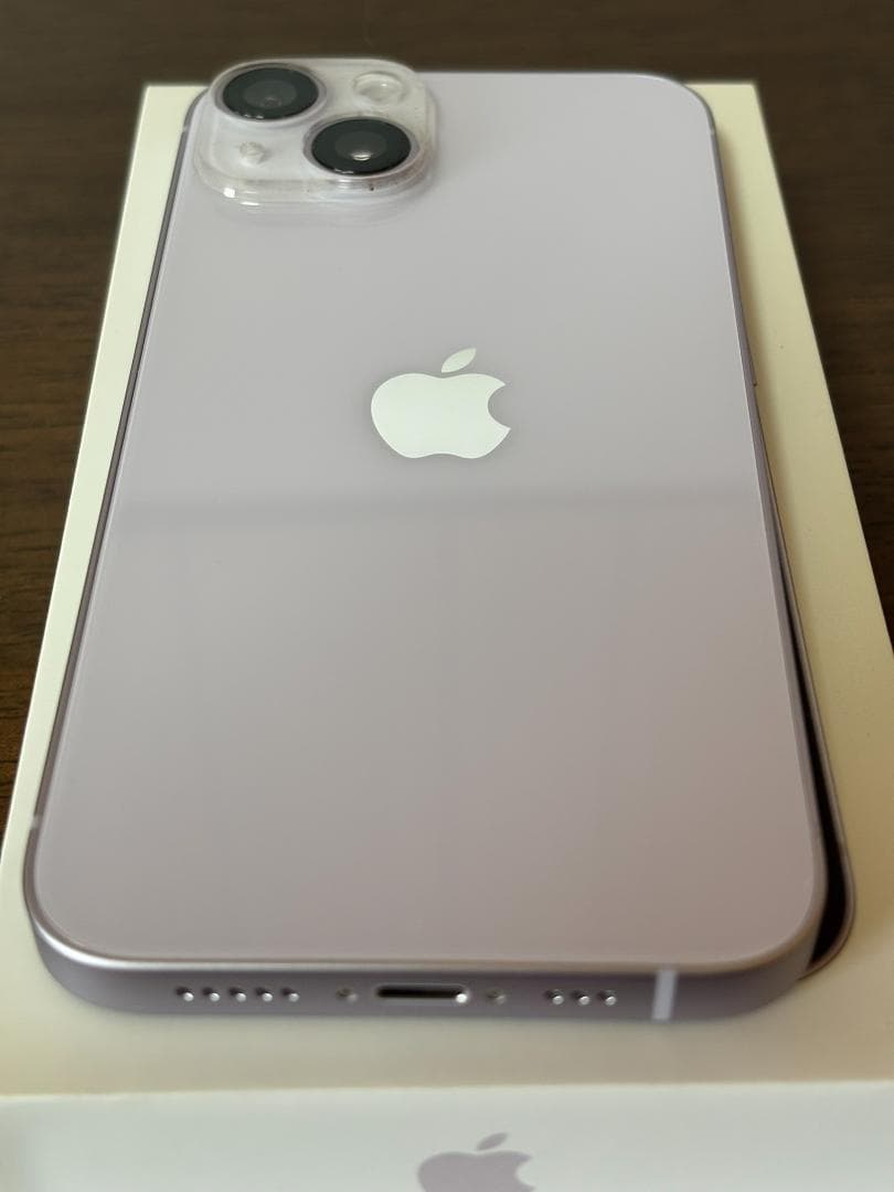 iPhone14 128GB パープル simフリー 超美品 オマケ付き