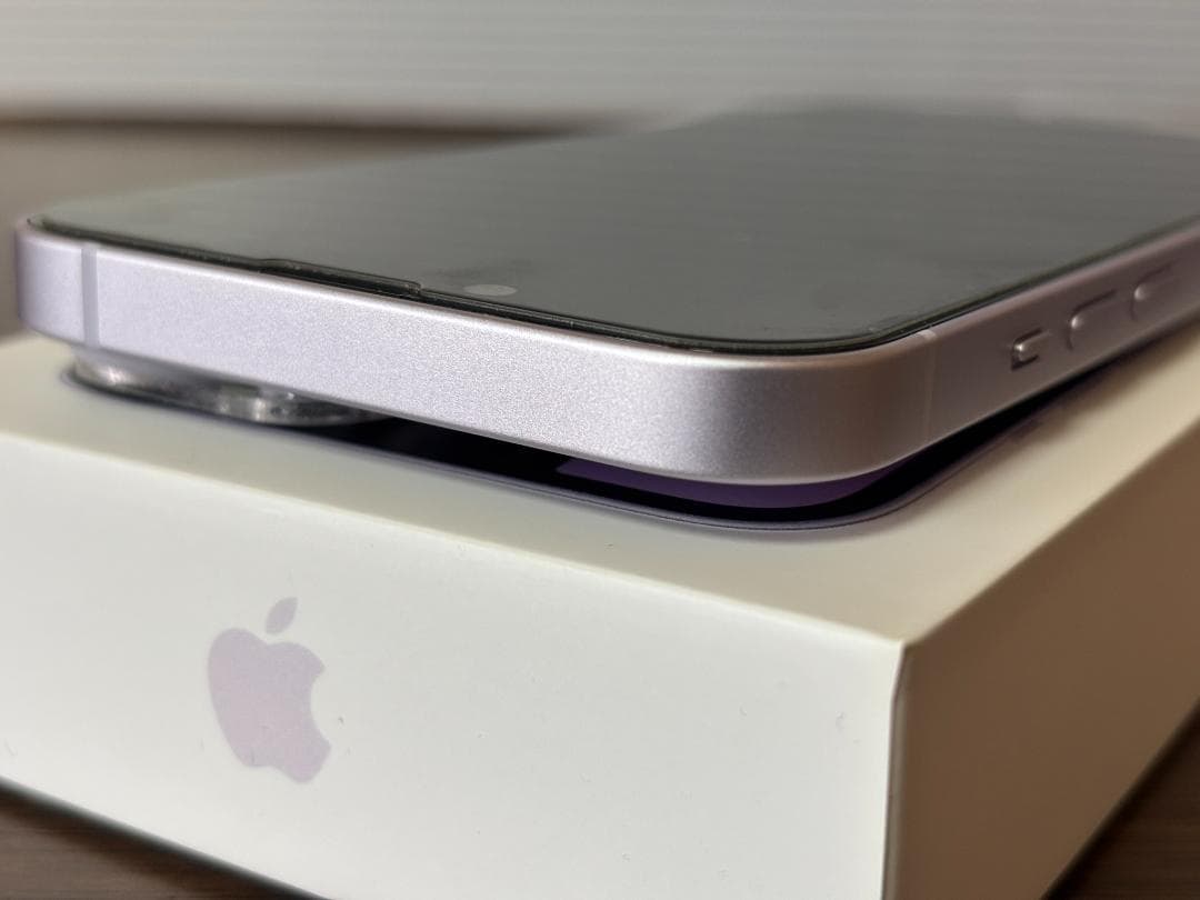 iPhone14 128GB パープル simフリー 超美品 オマケ付き