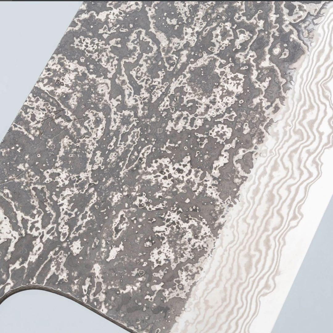 初心x二唐刃物　喜びダマスカスSLD中華195mm