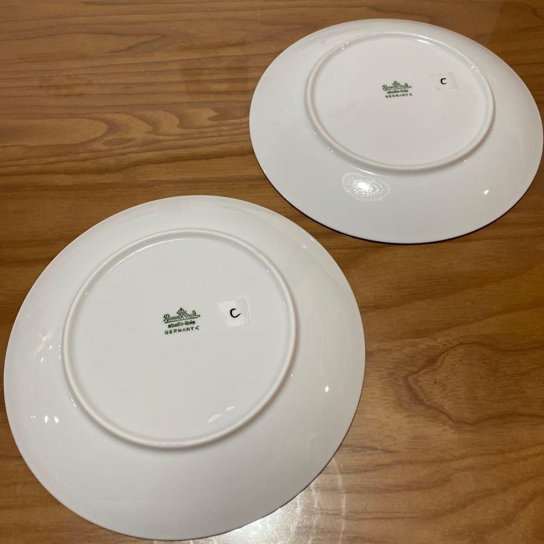 C ピエモンテ　ローゼンタール スタジオライン　プレート　19㎝　ペア
