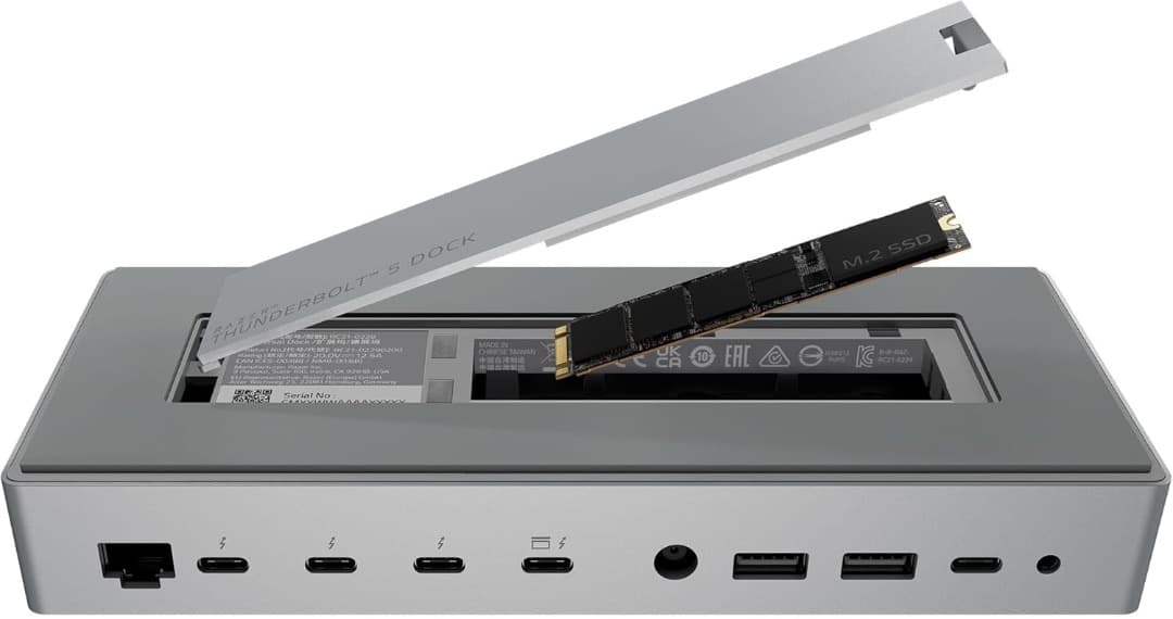 PCケーブル・コネクタ Razer Thunderbolt 5 Dock Mercury White