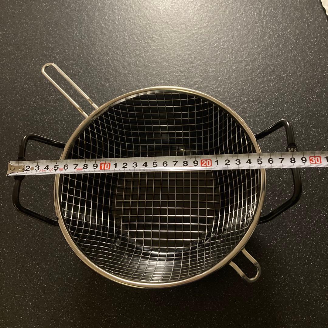 ラバーゼ 鉄揚げ鍋 22cm 2点セット