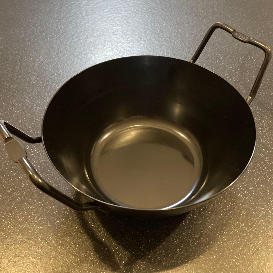 ラバーゼ 鉄揚げ鍋 22cm 2点セット