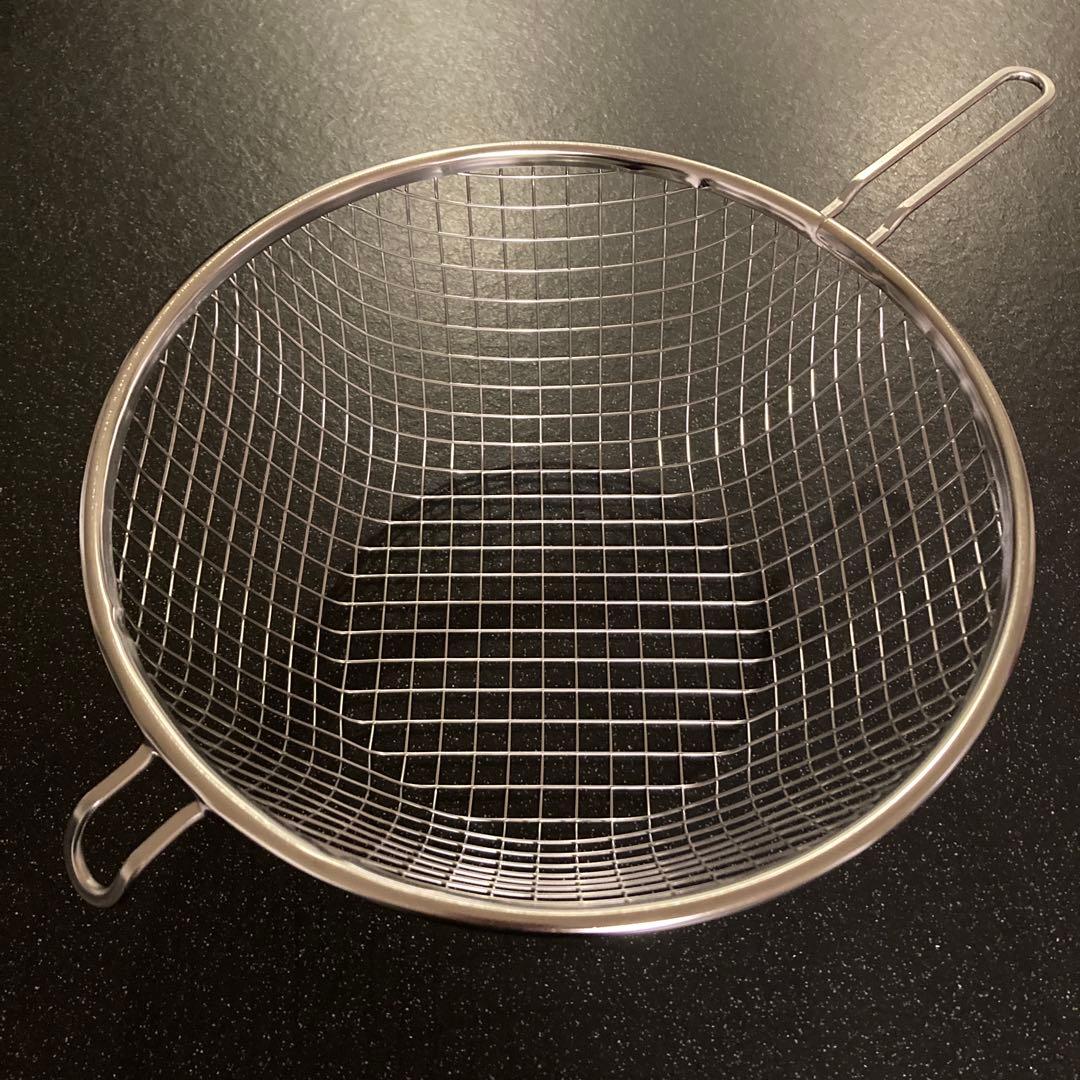 ラバーゼ 鉄揚げ鍋 22cm 2点セット