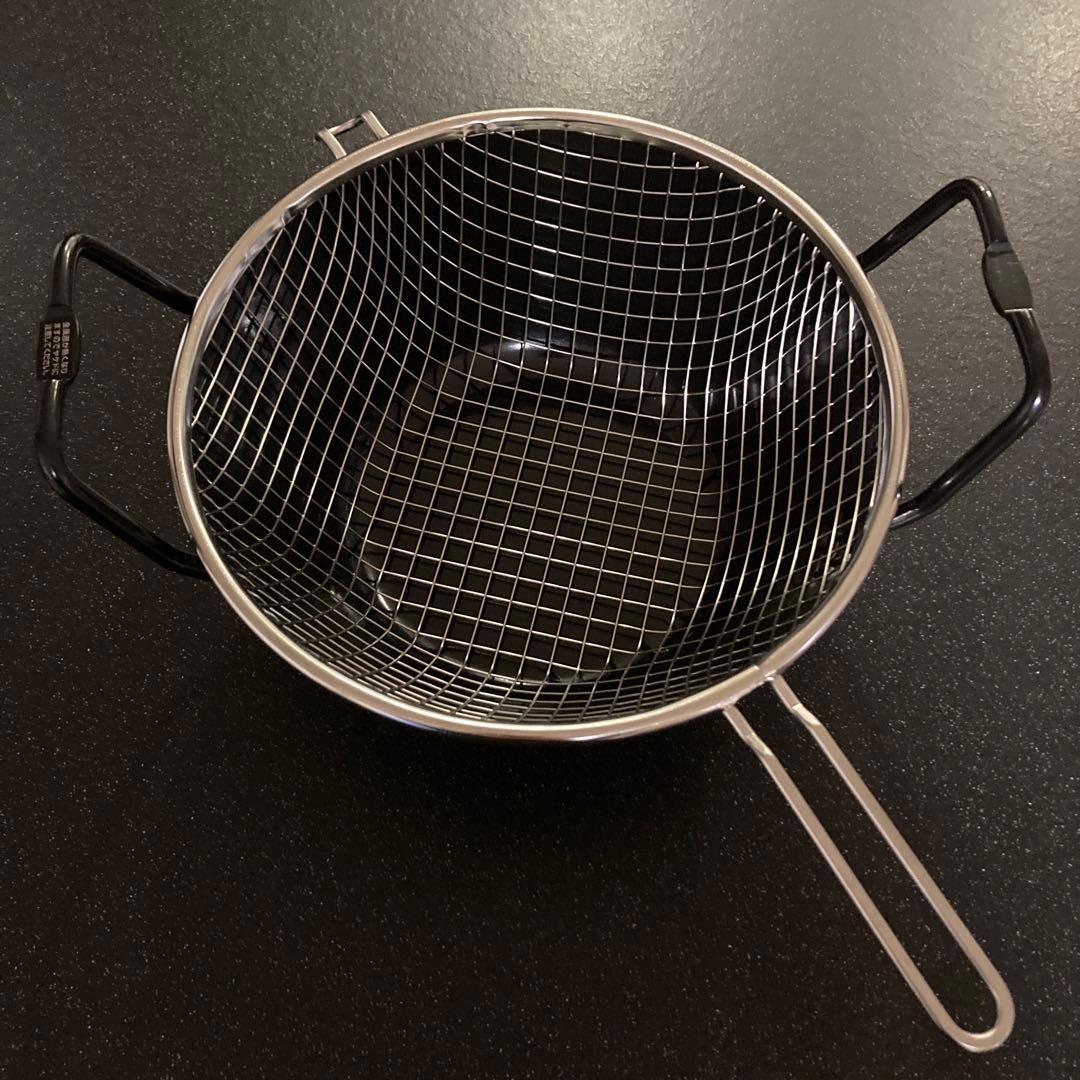 ラバーゼ 鉄揚げ鍋 22cm 2点セット