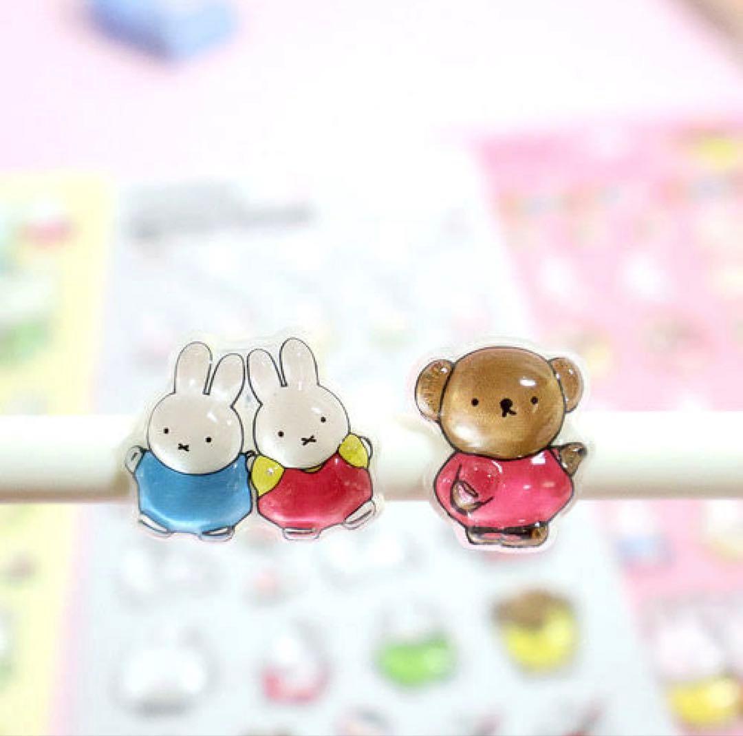 【正規品】韓国限定 ミッフィー クリスタルステッカー 4枚セット×25 100枚