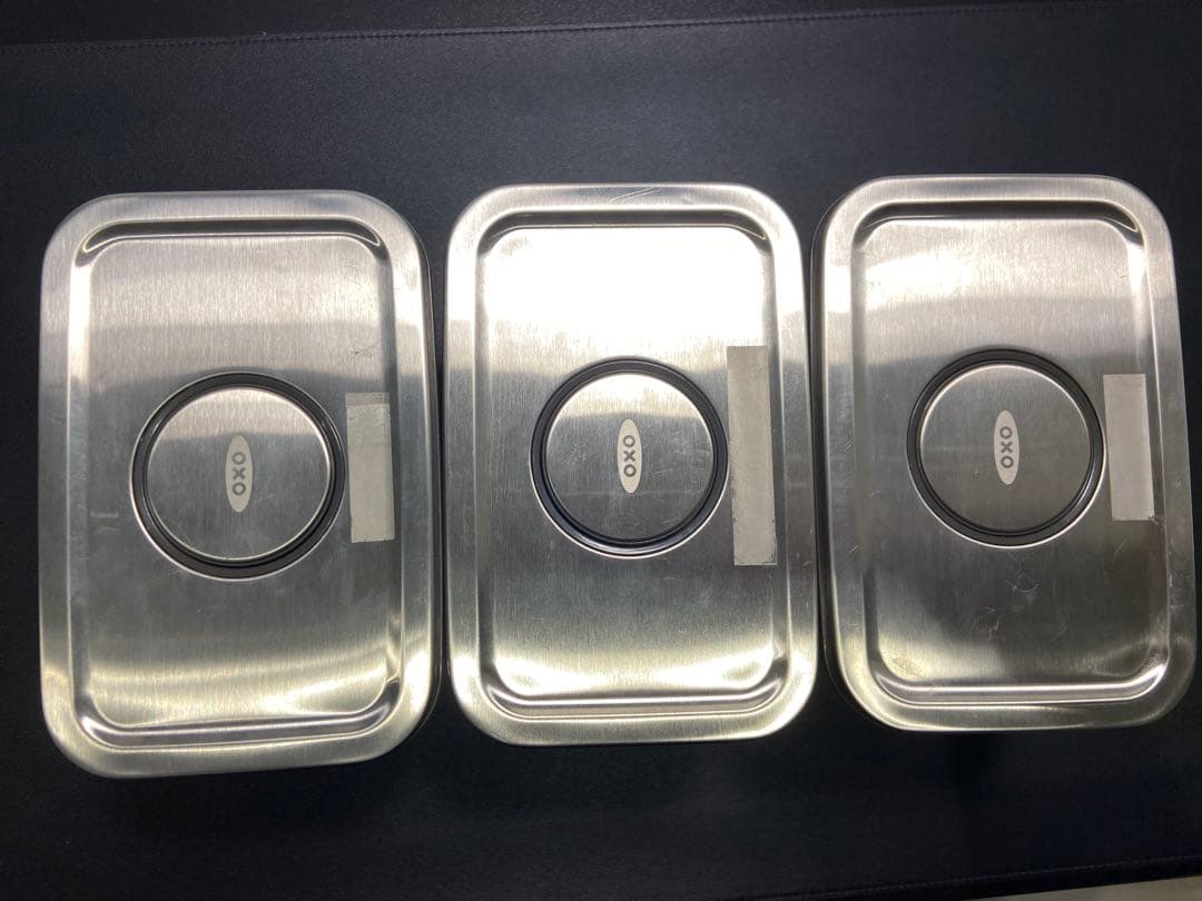 【美品】3個セット オクソー コーヒー&ティーポップコンテナ レクタングル