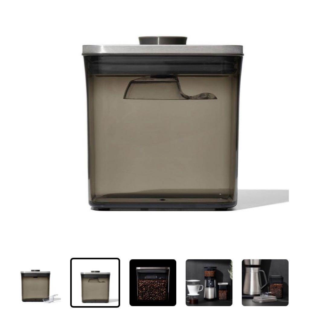 【美品】3個セット オクソー コーヒー&ティーポップコンテナ レクタングル